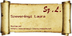 Szeverényi Laura névjegykártya