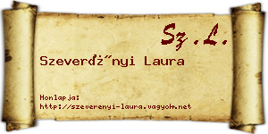 Szeverényi Laura névjegykártya